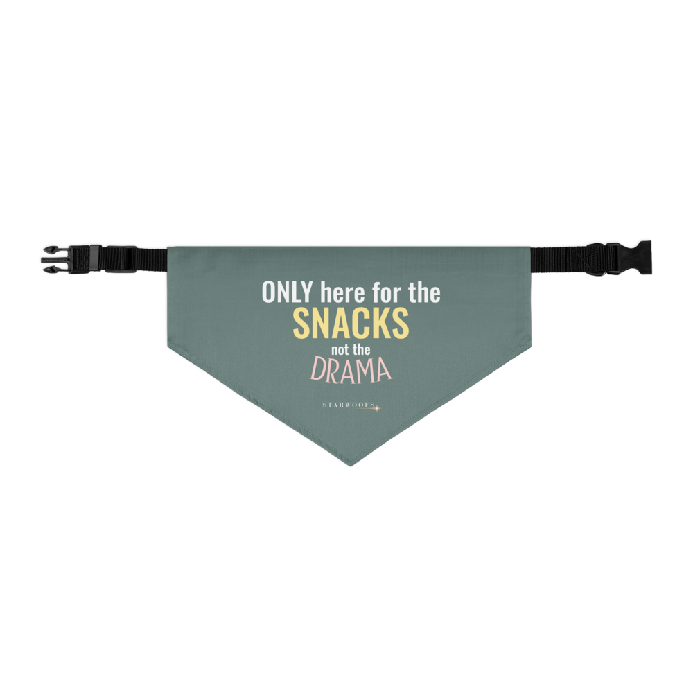 Pet Bandana Collar | Only here for the Snacks