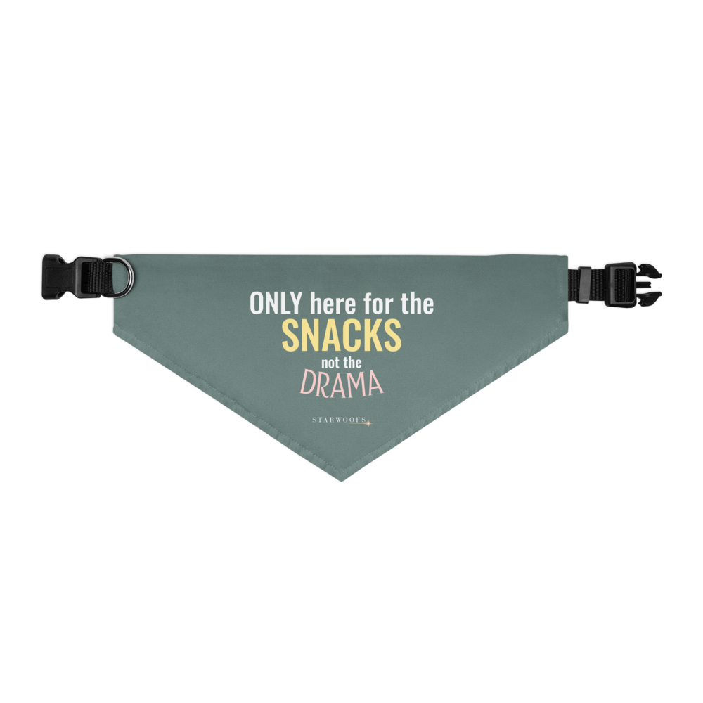 Pet Bandana Collar | Only here for the Snacks