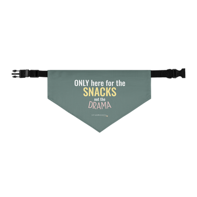 Pet Bandana Collar | Only here for the Snacks