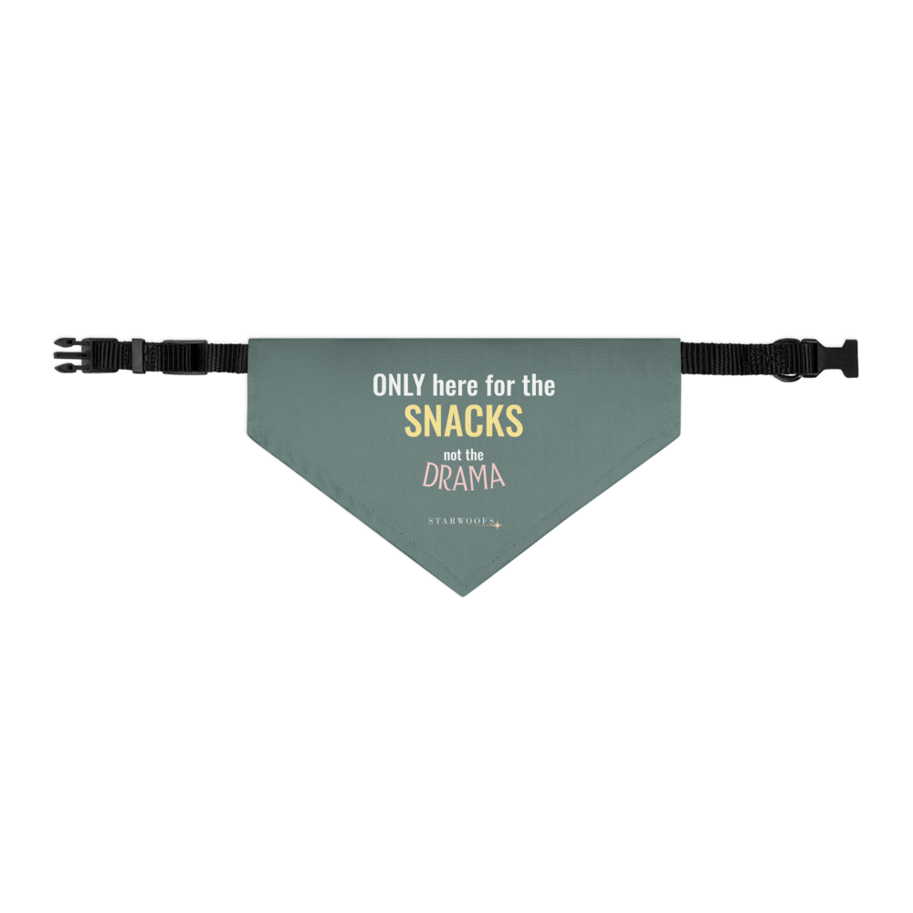Pet Bandana Collar | Only here for the Snacks