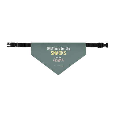 Pet Bandana Collar | Only here for the Snacks