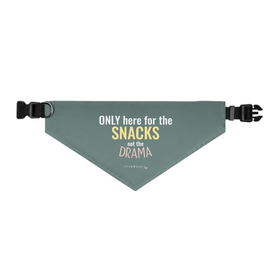 Pet Bandana Collar | Only here for the Snacks